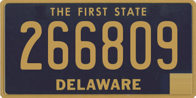 DE license plate 266809