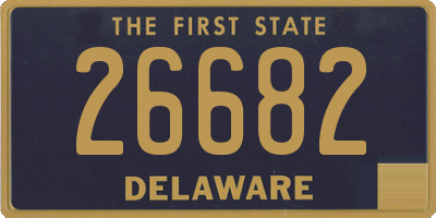 DE license plate 26682