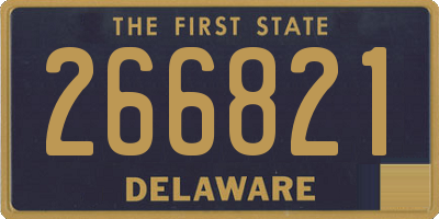 DE license plate 266821
