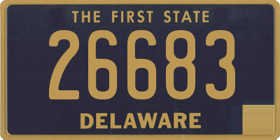 DE license plate 26683