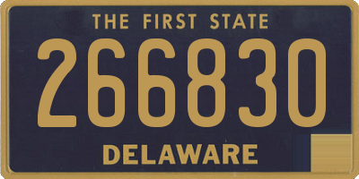 DE license plate 266830