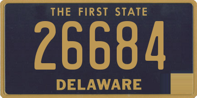 DE license plate 26684