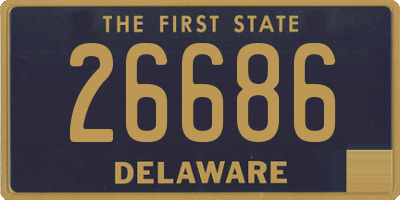 DE license plate 26686