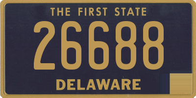 DE license plate 26688