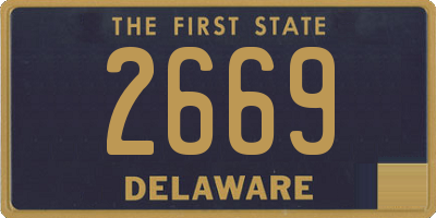 DE license plate 2669