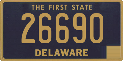 DE license plate 26690