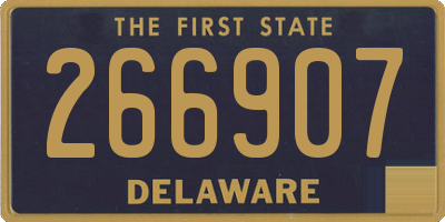 DE license plate 266907