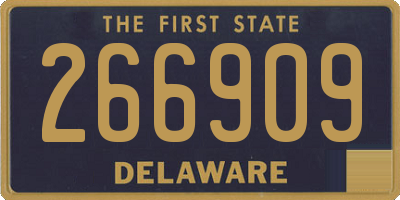 DE license plate 266909