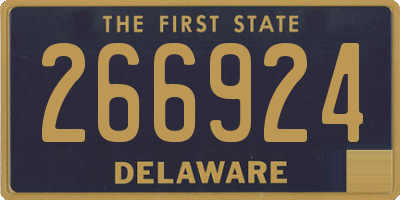DE license plate 266924
