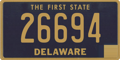 DE license plate 26694