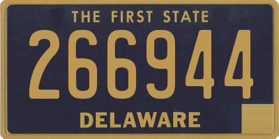 DE license plate 266944