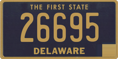 DE license plate 26695