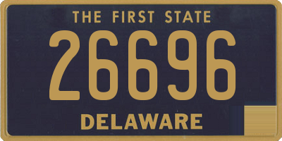 DE license plate 26696