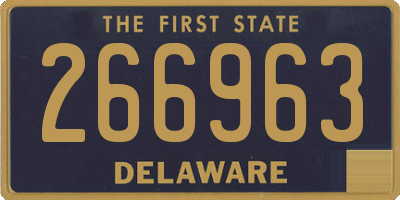 DE license plate 266963