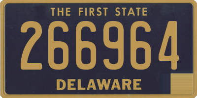 DE license plate 266964