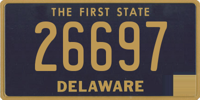 DE license plate 26697