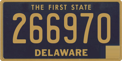 DE license plate 266970