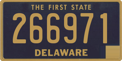 DE license plate 266971