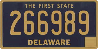 DE license plate 266989