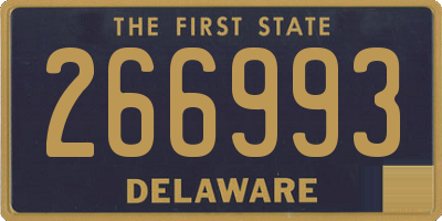 DE license plate 266993