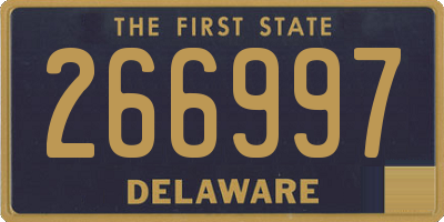 DE license plate 266997