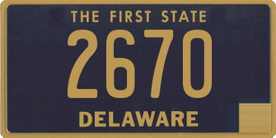 DE license plate 2670