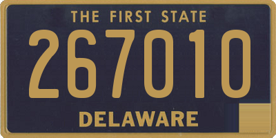 DE license plate 267010
