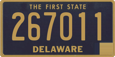DE license plate 267011