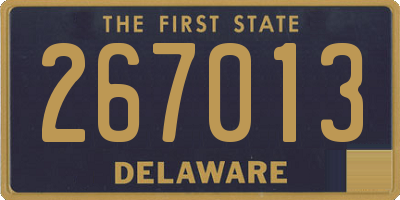 DE license plate 267013