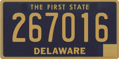 DE license plate 267016