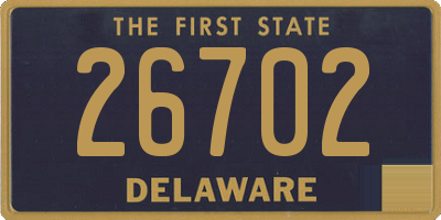 DE license plate 26702