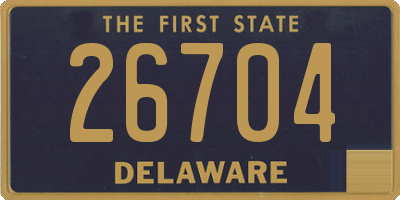 DE license plate 26704