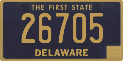 DE license plate 26705