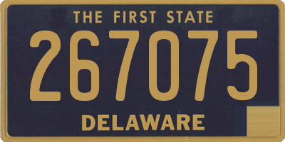 DE license plate 267075