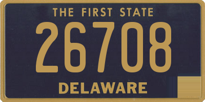 DE license plate 26708