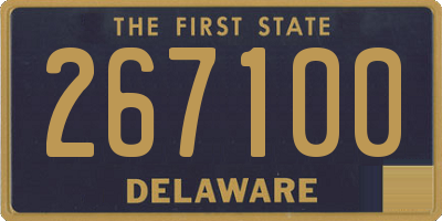 DE license plate 267100
