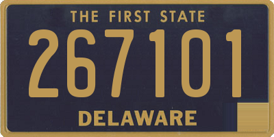 DE license plate 267101