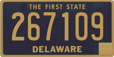 DE license plate 267109