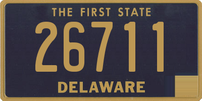 DE license plate 26711