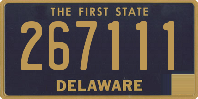 DE license plate 267111