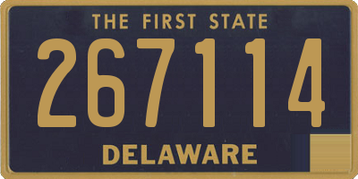 DE license plate 267114