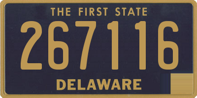 DE license plate 267116