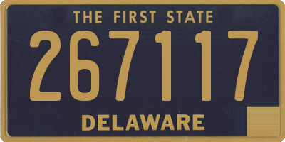 DE license plate 267117