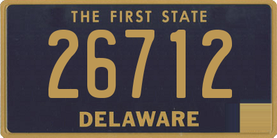 DE license plate 26712