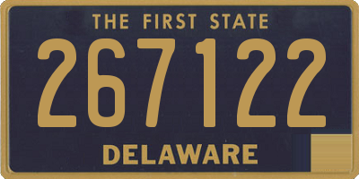 DE license plate 267122