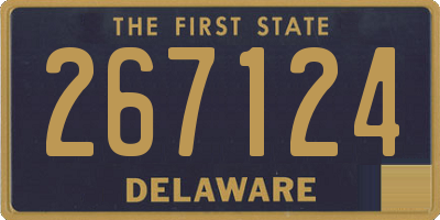 DE license plate 267124