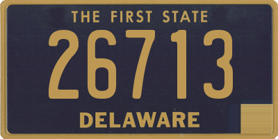 DE license plate 26713