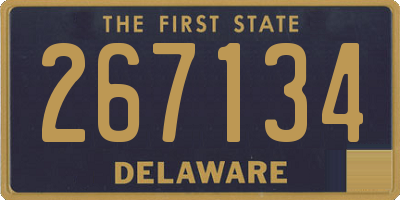 DE license plate 267134