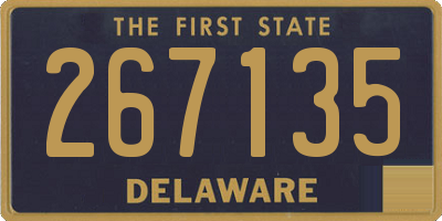 DE license plate 267135