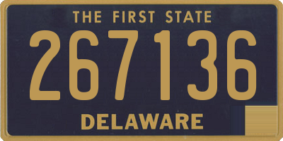 DE license plate 267136